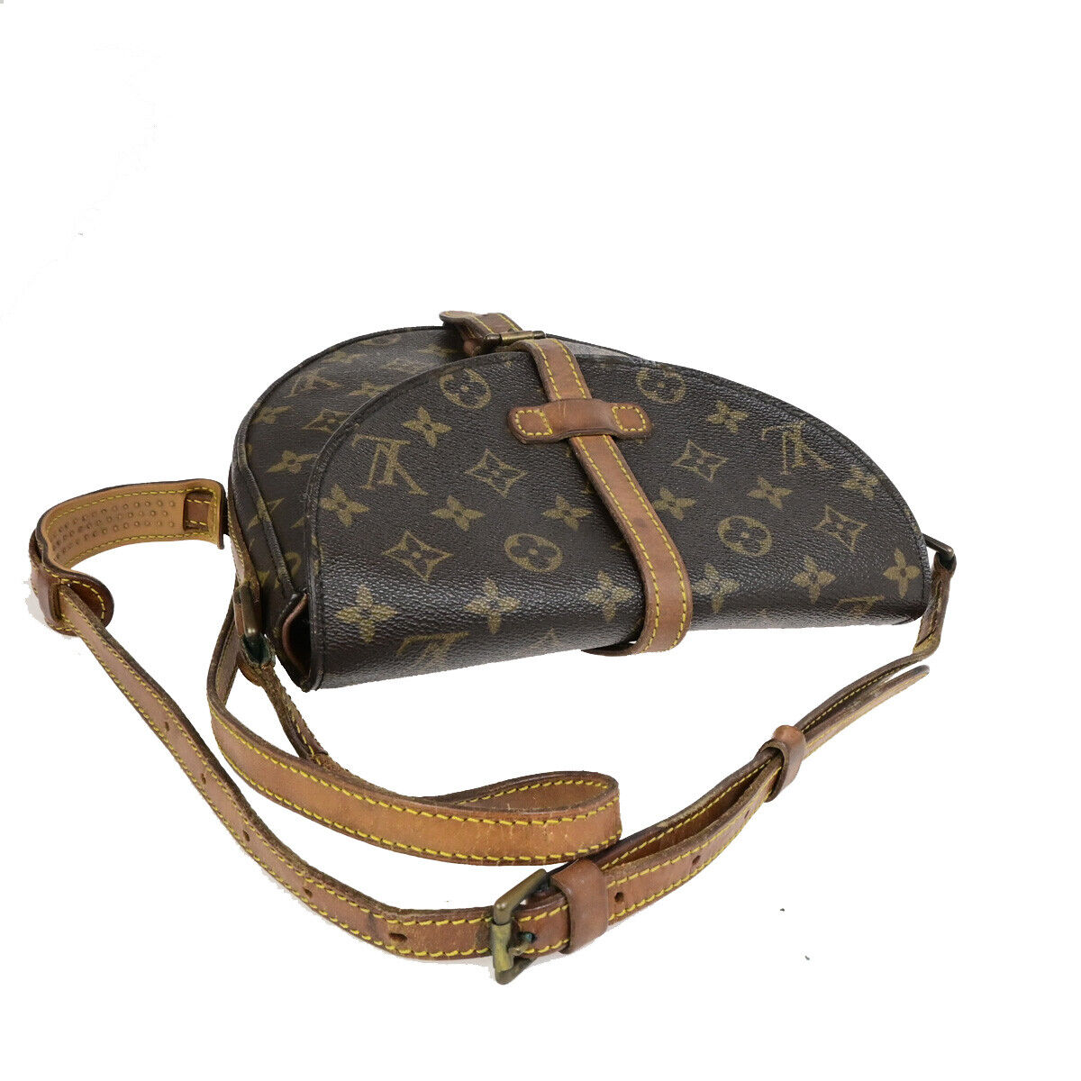 LOUIS VUITTONI Chantilly MM Shoulder Bag Monogram Leather Brown M51233 61SJ537