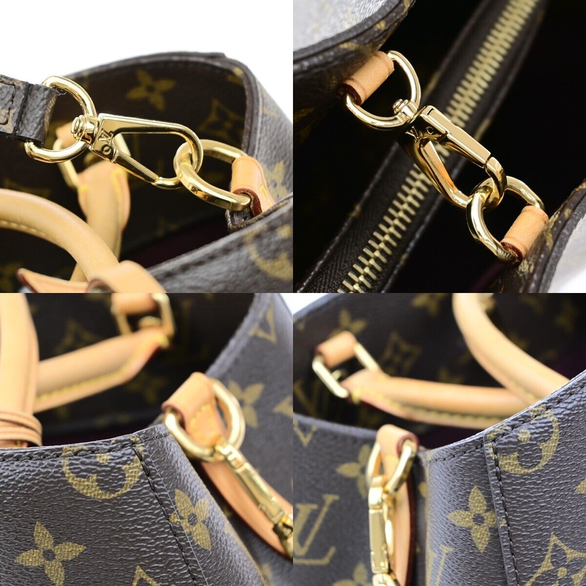 LOUIS VUITTON Montaigne MM 2Way Shoulder Bag Monogram Leather BN M41056 652RF220