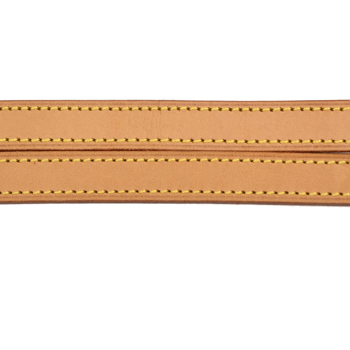 LOUIS VUITTON Shoulder Strap Leather Brown Beige Gold Bag Accessory 61TA612