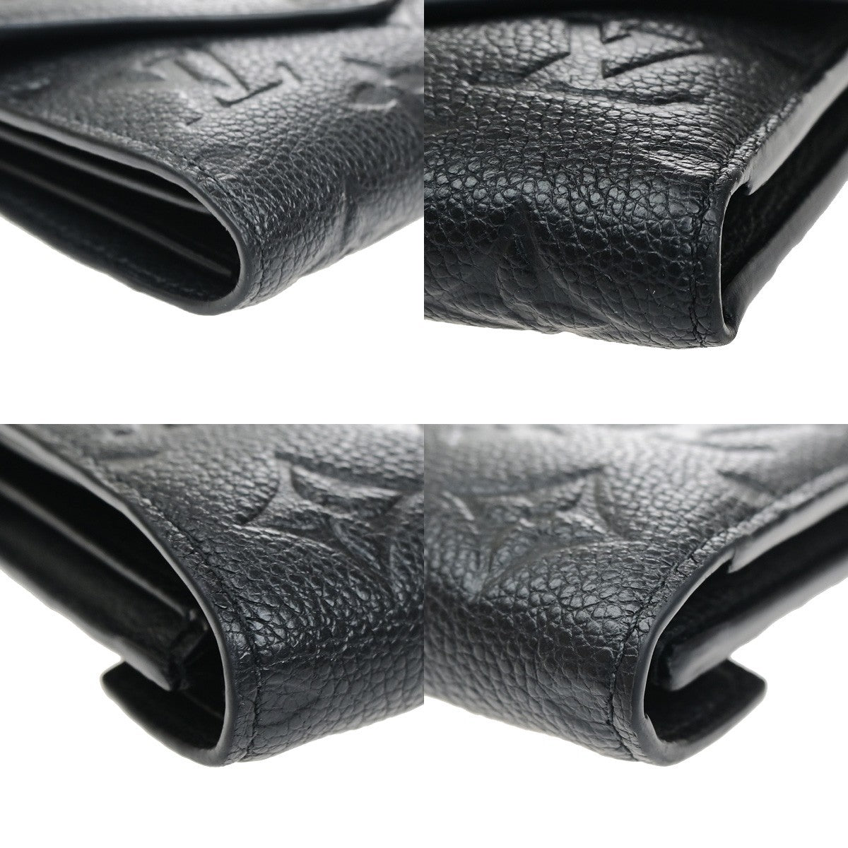 LOUIS VUITTON Portefeuille Victorine Wallet Monogram Empreinte Black 88YJ249