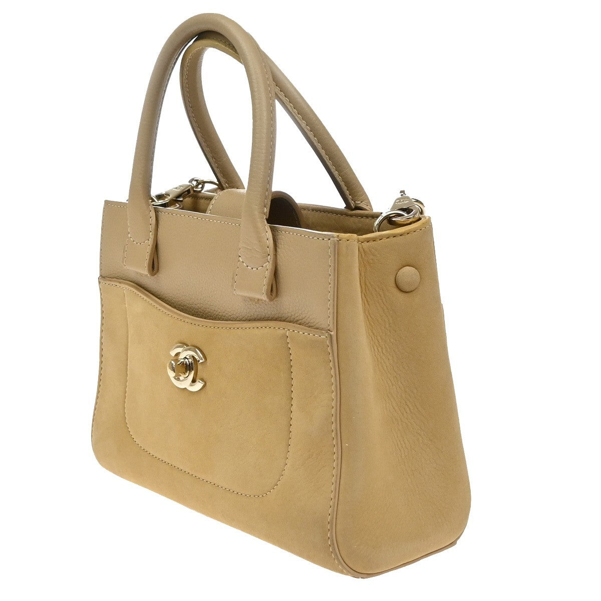CHANEL Neo Executive Mini Tote 2Way Shoulder Hand Bag Nubuck Leather BE 859RP183