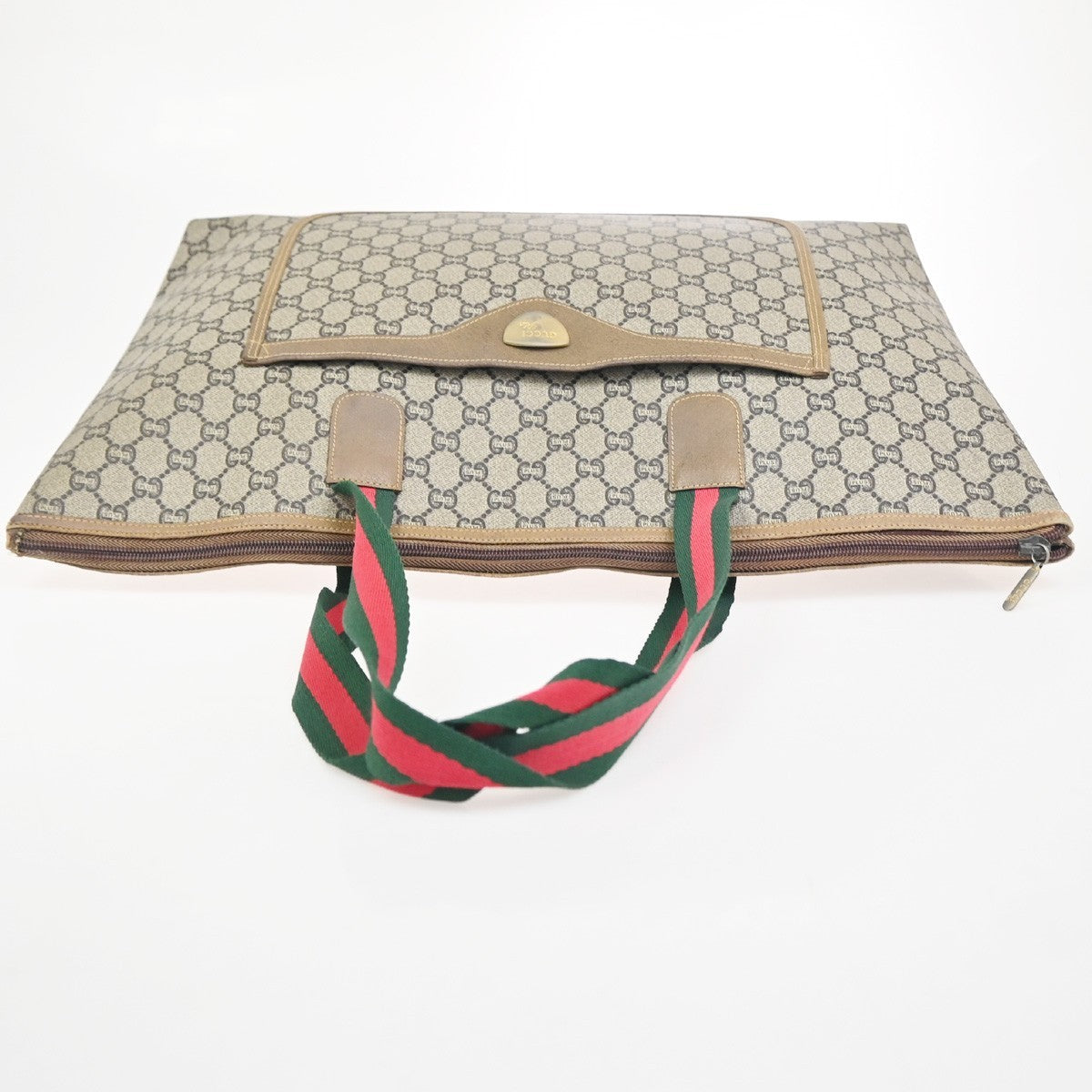 GUCCI PLUS GG Pattern Sherry Shoulder Tote Bag PVC Leather BE BN Italy 61ZA327