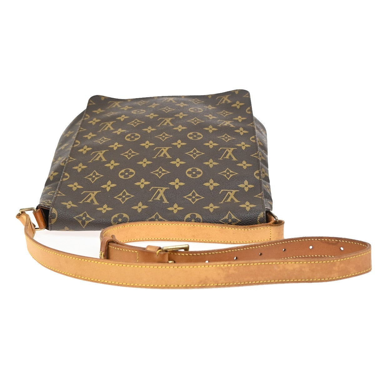 LOUIS VUITTON Musette Shoulder Bag Monogram Leather Brown France M51256 88YJ031