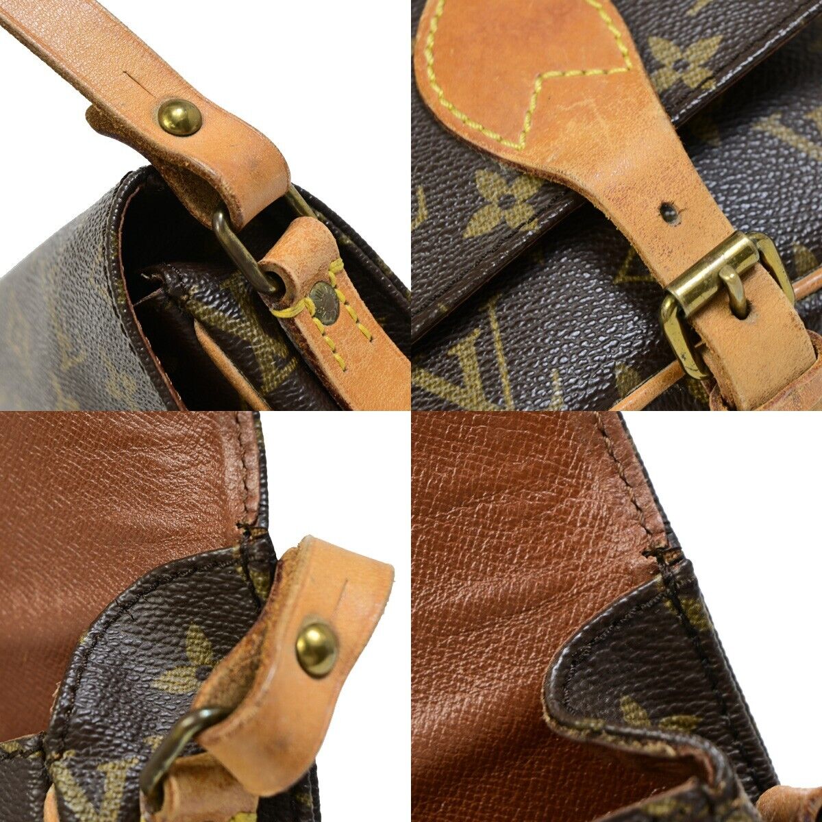 LOUIS VUITTON Mini Cartouchiere Shoulder Bag Monogram Leather BN M51254 34EB343