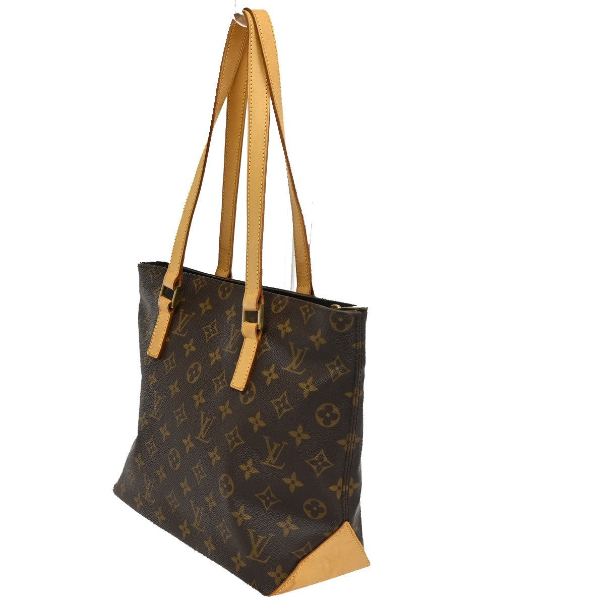 LOUIS VUITTON Cabas Piano Shoulder Bag Monogram Leather Brown M51148 16CA256