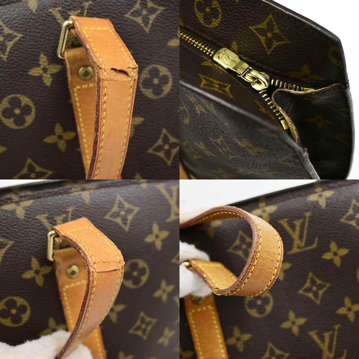 LOUIS VUITTON BABYLONE Shoulder Bag Monogram Leather Brown France M51102 18KD116