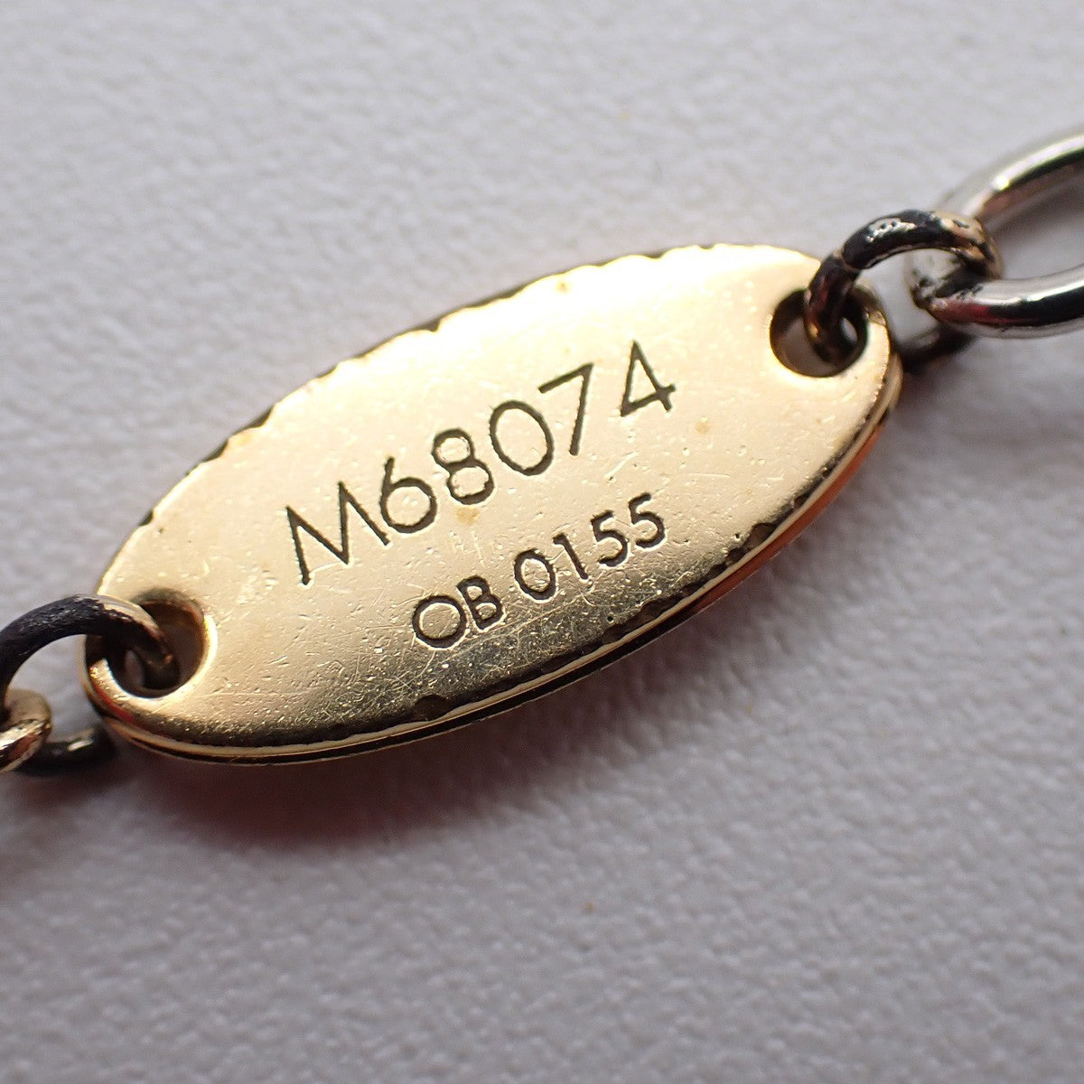 LOUIS VUITTON Logomania Chain Long Necklace Gold Silver M68074 Italy 30KP558