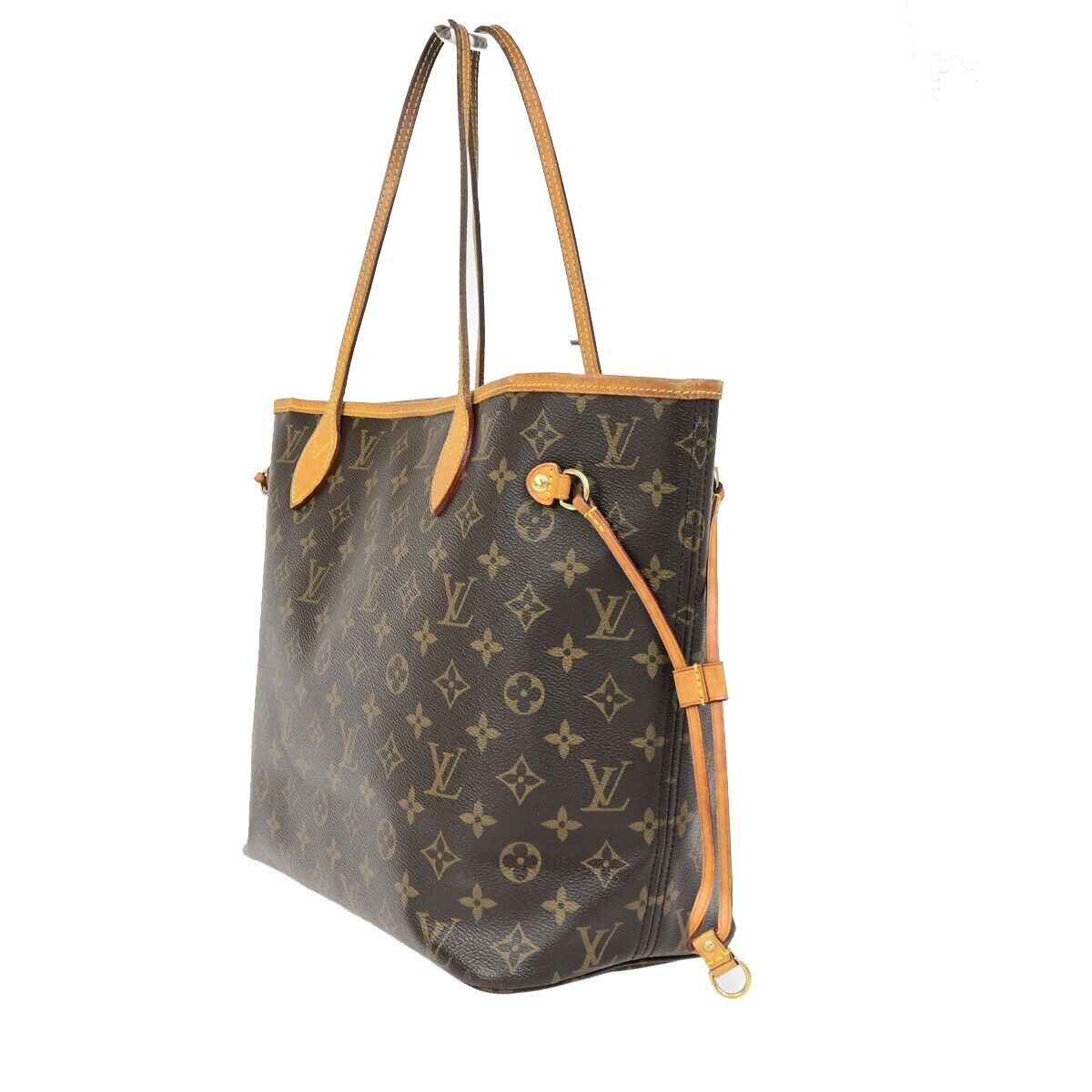 LOUIS VUITTON Neverfull MM Shoulder Tote Bag Monogram Leather BN M40996 607SJ445