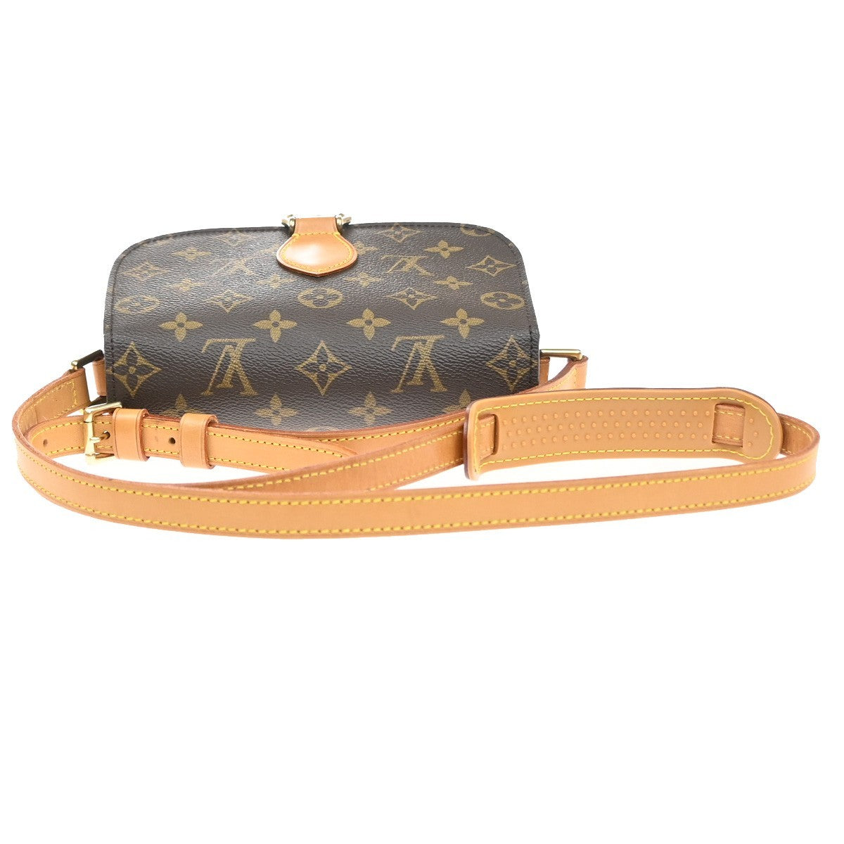 LOUIS VUITTON Saint Cloud MM Shoulder Bag Monogram Leather Brown M51243 73YH943