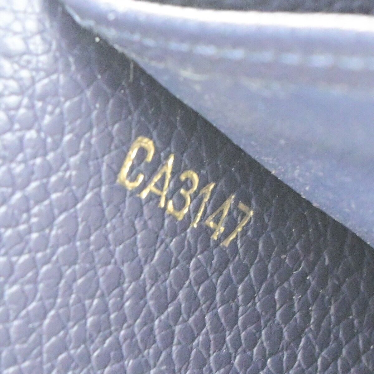 LOUIS VUITTON Portefeuille Sarah Wallet Monogram Empreinte Blue M62125 30YG356