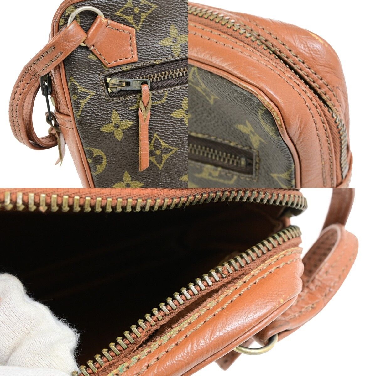 LOUIS VUITTON Pochette Sport Clutch Hand Bag Monogram Leather BN N0.183 01ED040
