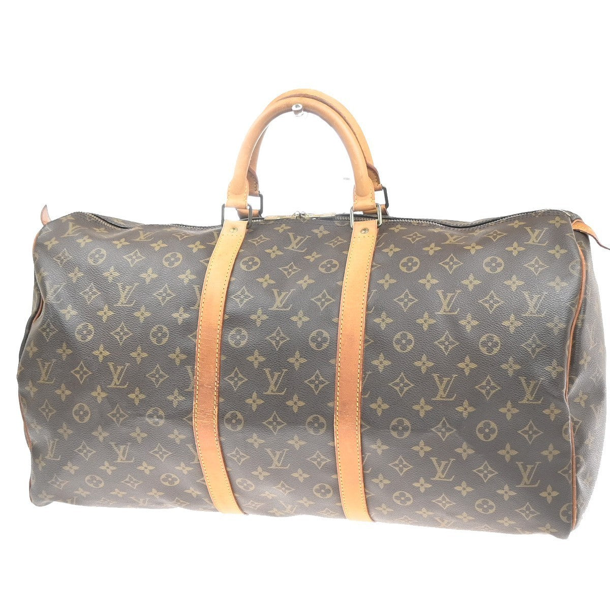 LOUIS VUITTON Keepall 55 Travel Hand Bag Monogram Leather Brown M41424 84MA384