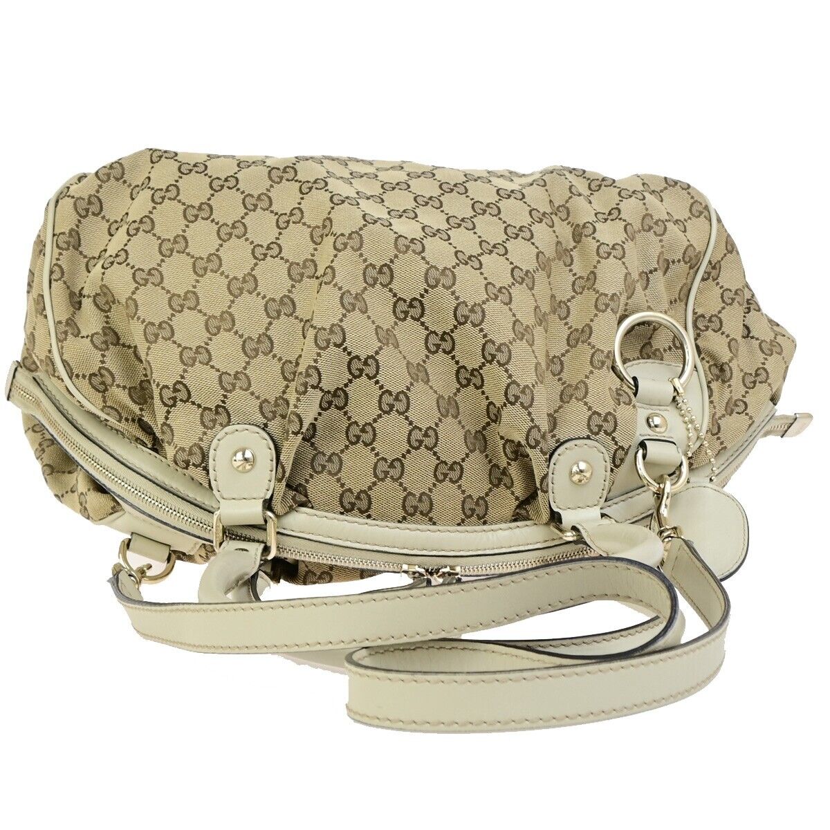 GUCCI Logo GG Pattern Sukey 2Way Shoulder Hand Bag Canvas Leather BN WE 37EC932