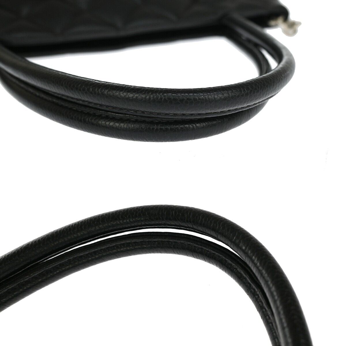 CHANEL CC Logo Medallion Shoulder Tote Bag Caviar Skin Leather BK SHW 672RJ010