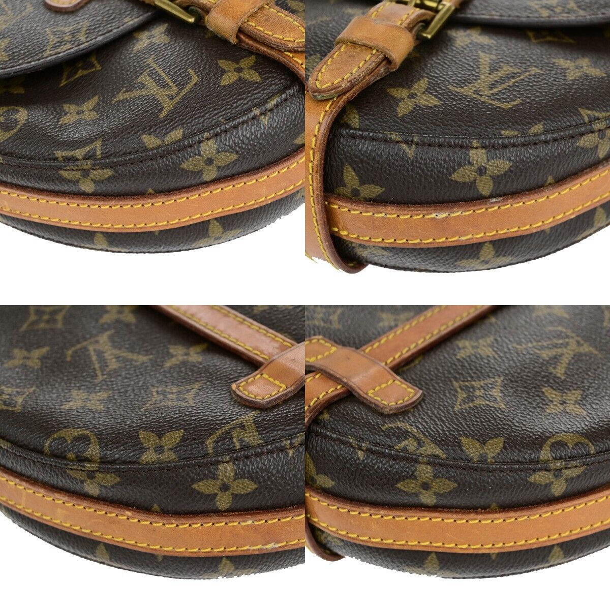 LOUIS VUITTON Chantilly PM Shoulder Bag Monogram Leather Brown M51234 35EC956