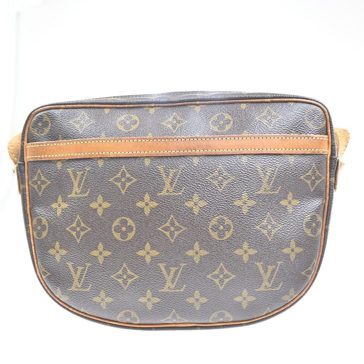 LOUIS VUITTON Jeune Fille GM Shoulder Bag Monogram Leather Brown M51225 65MA379