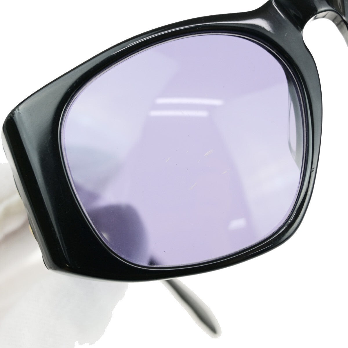CHANEL CC Logo Sunglasses Eye Wear Plastic Black GHW 01450 Italy 05RK220