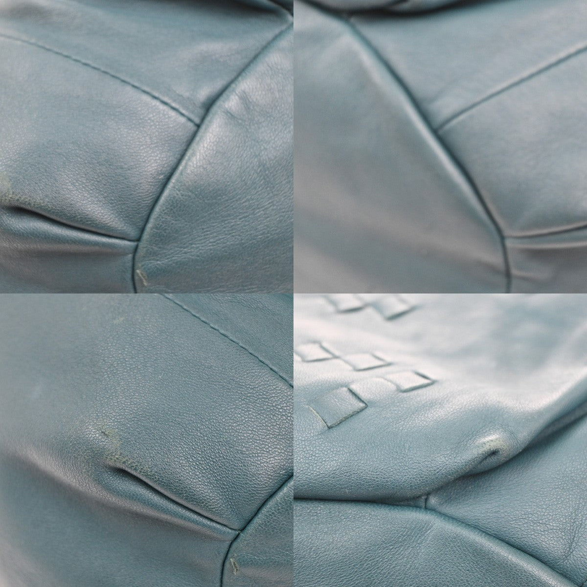 BOTTEGA VENETA Logo Intrecciato Shoulder Hand Bag  Leather Green Italy 12RL726