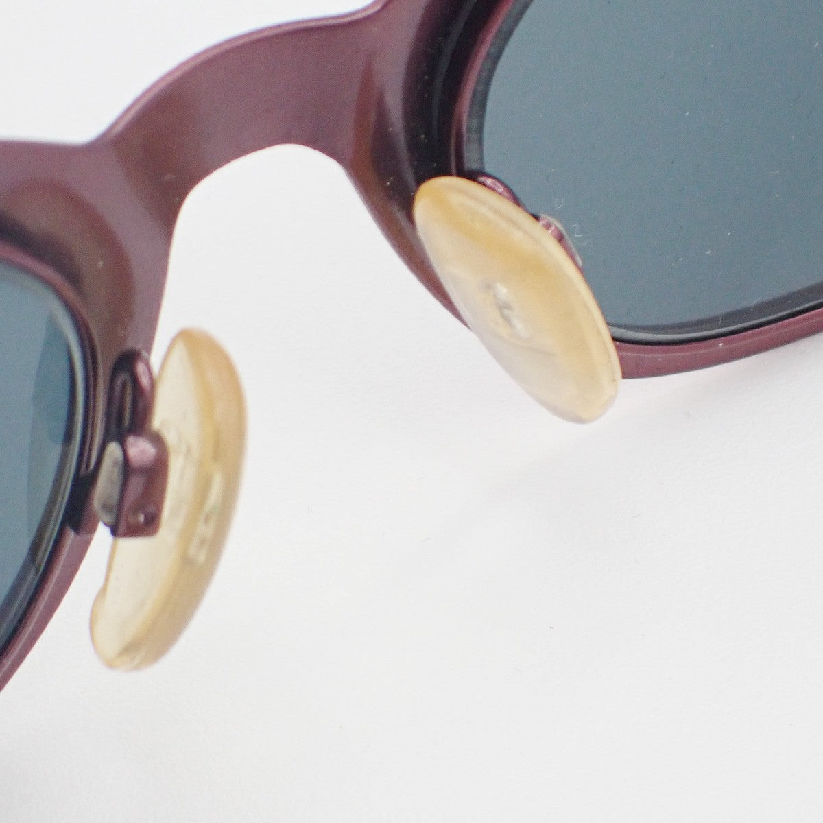 Yves Saint Laurent YSL Logo Sunglasses Eye Wear Plastic Metal Black Pink 01CA891