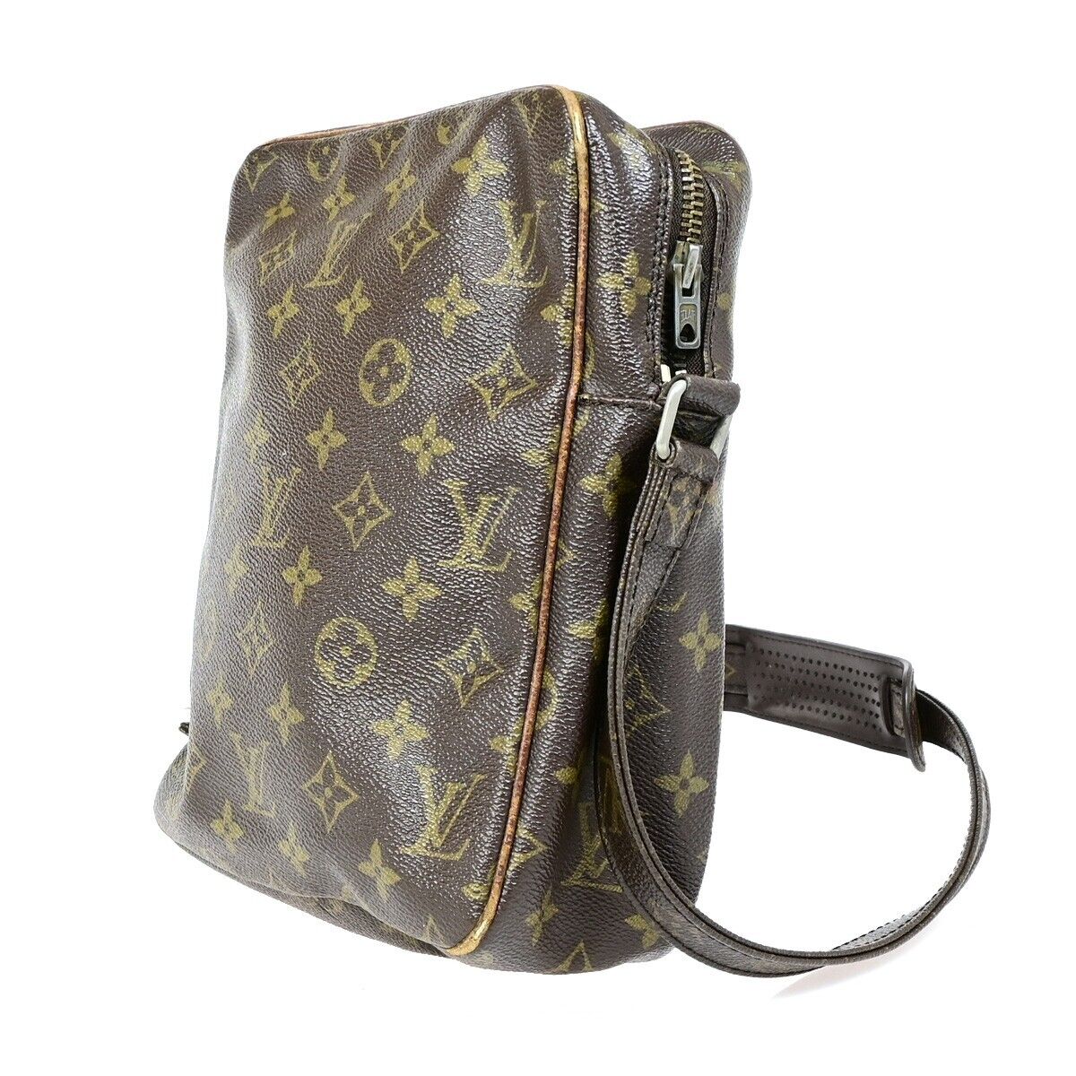 LOUIS VUITTON Petit Marceau Shoulder Bag Monogram Leather Brown M40264 04EB431
