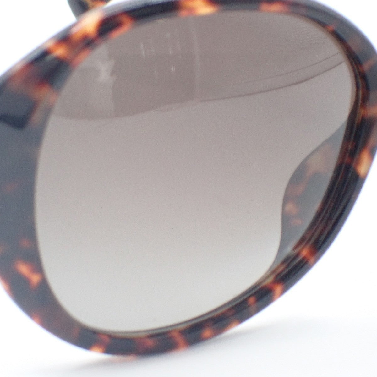 LOUIS VUITTON Sun Glasses Eye Wear Metal Plastic Gold Brown Italy Z0255E 30KC953