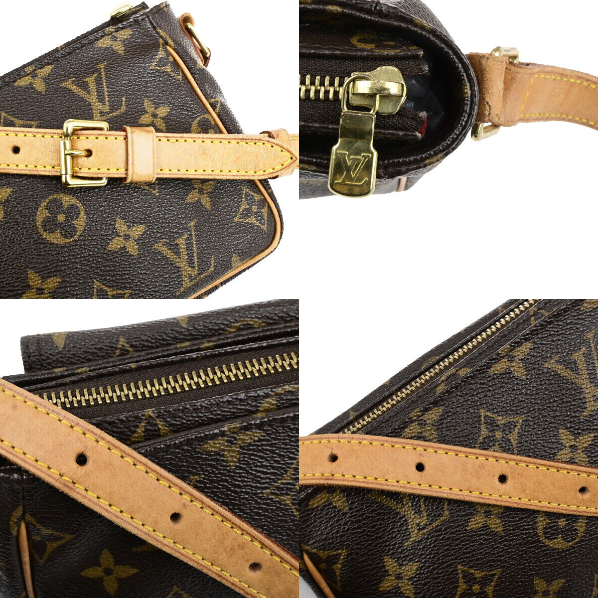 LOUIS VUITTON Viva Cite PM Shoulder Bag Monogram Leather Brown M51165 18SJ583