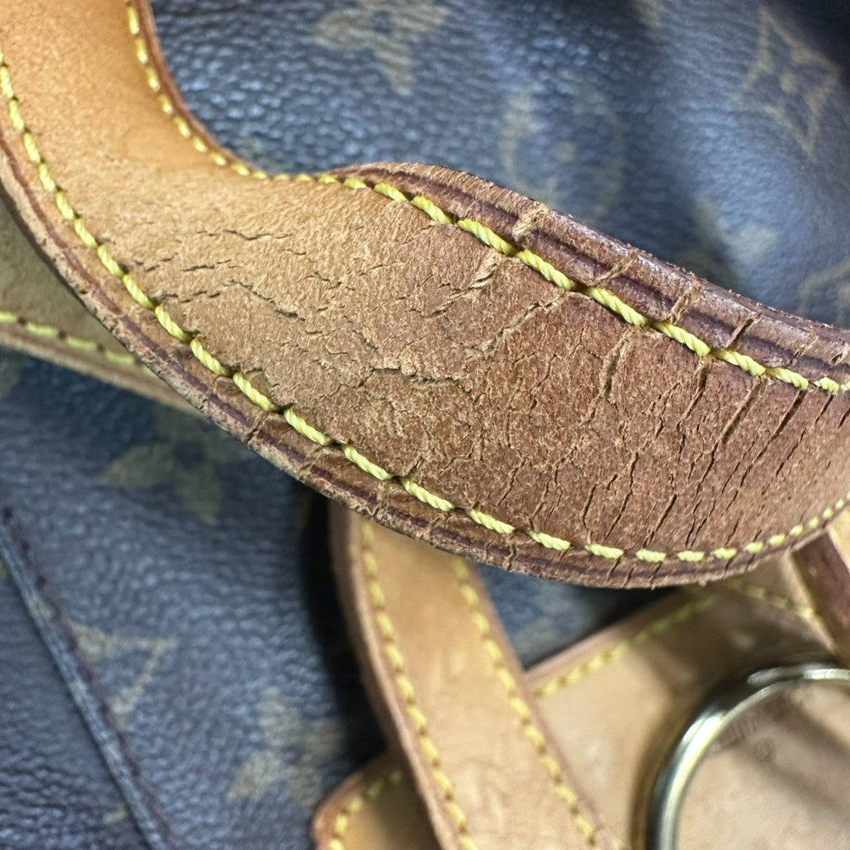 LOUIS VUITTON Montsouris MM Backpack Bag Monogram Leather Brown M51136 72CA841