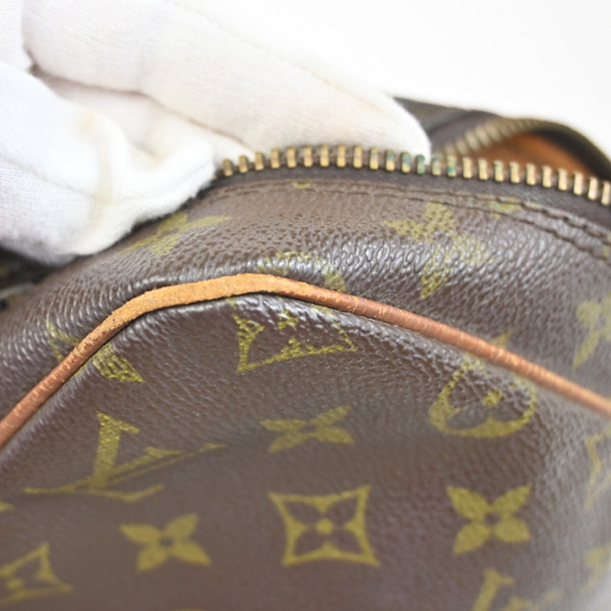 LOUIS VUITTON Petit Marceau Shoulder Bag Monogram Leather Brown M40264 04EE194