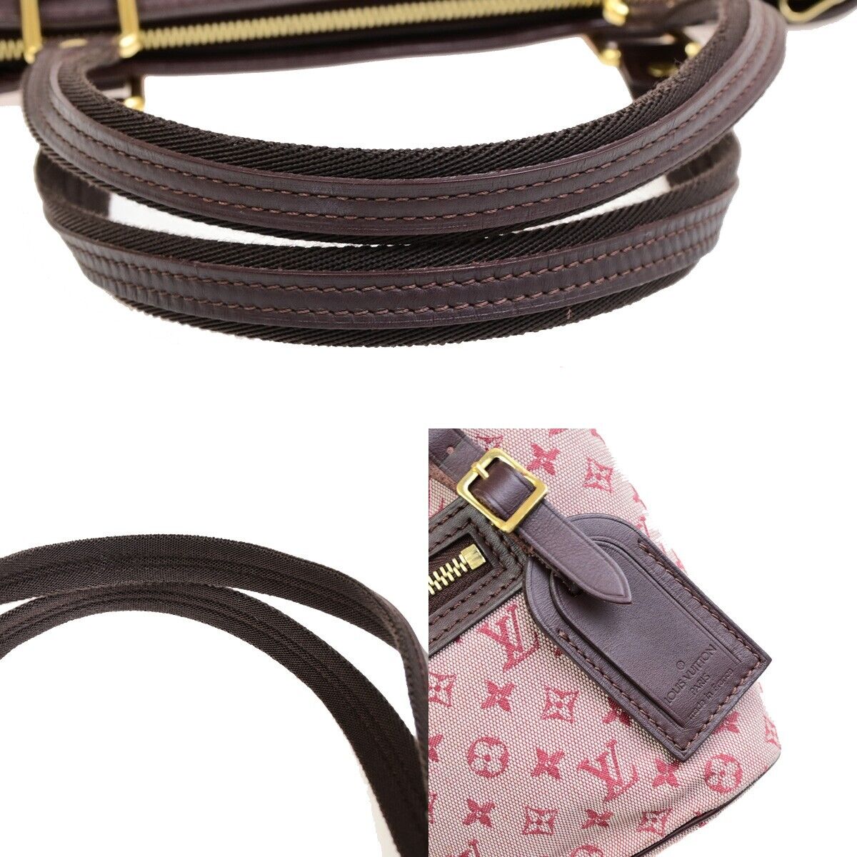 LOUIS VUITTON Lucille PM Shoulder Bag Monogram Mini Canvas Red M92678 85FB342