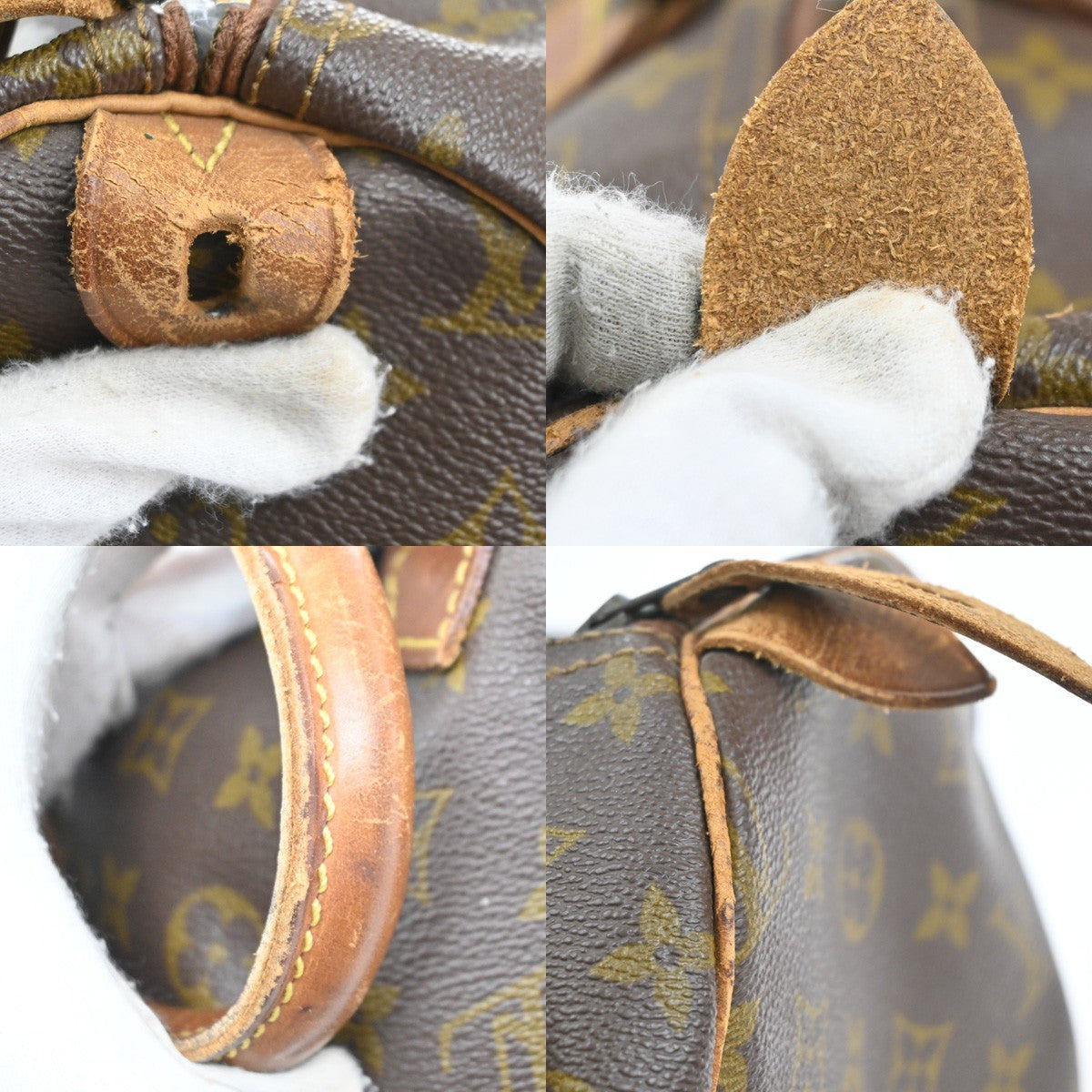 LOUIS VUITTON Speedy 35 Travel Hand Bag Monogram Leather Brown M41524 31MA296