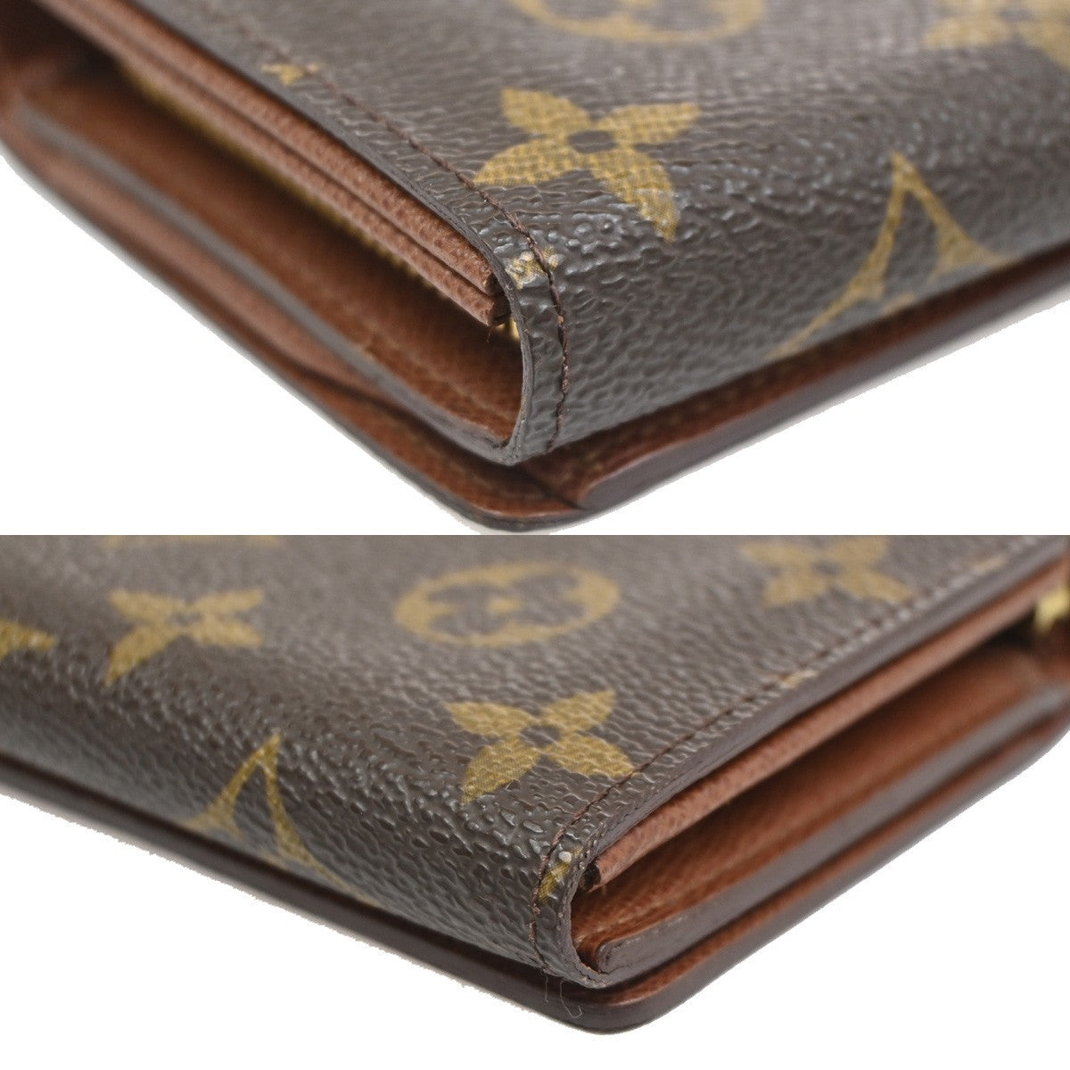 LOUIS VUITTON Porte Monnaie Billets Tresor Wallet Monogram Brown M61730 09KC301
