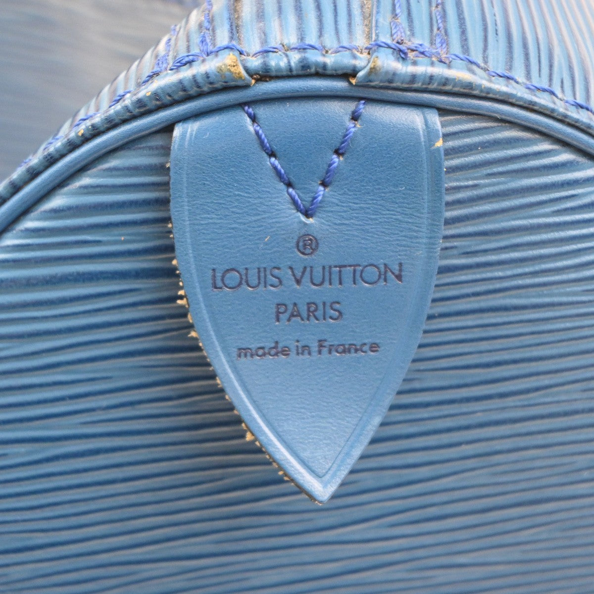 LOUIS VUITTON Keepall 45 Travel Hand Bag Epi Leather Blue France M42975 77RQ041