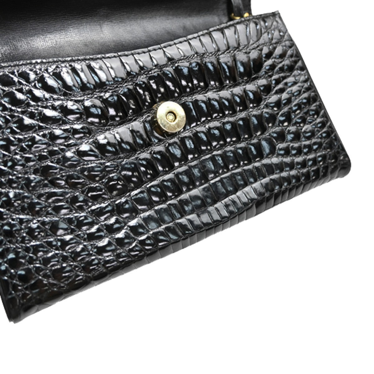 LOEWE Anagram 2way Chain Shoulder Clutch Bag Embossing Leather Brack 88KB476