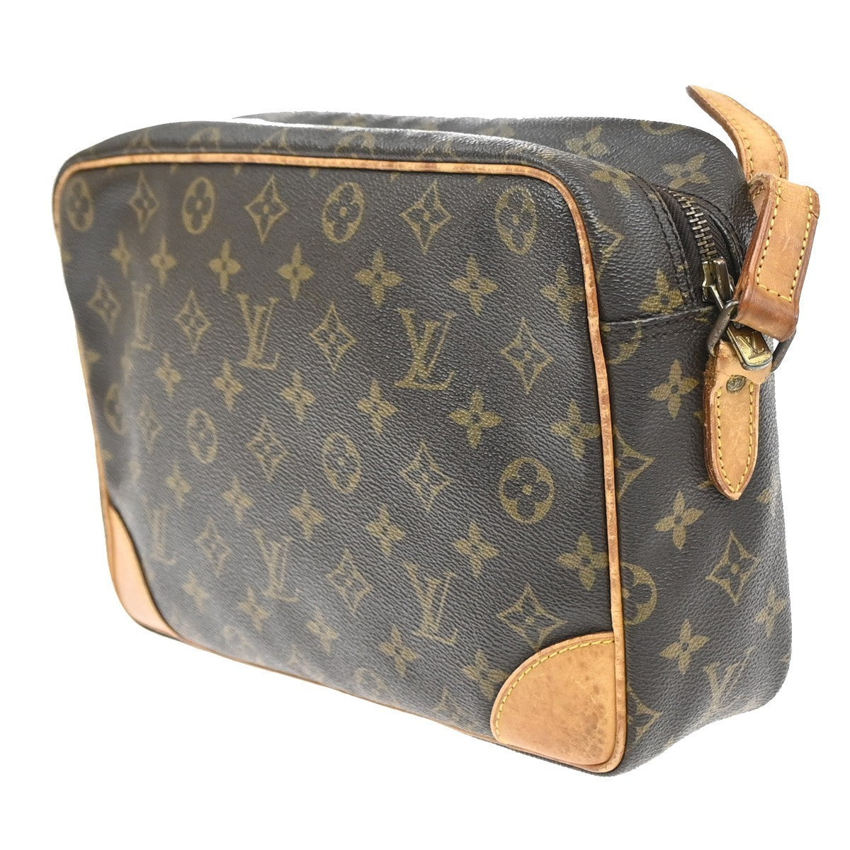 LOUIS VUITTON Trocadero 30 Shoulder Bag Monogram Leather Brown M51272 32YJ211