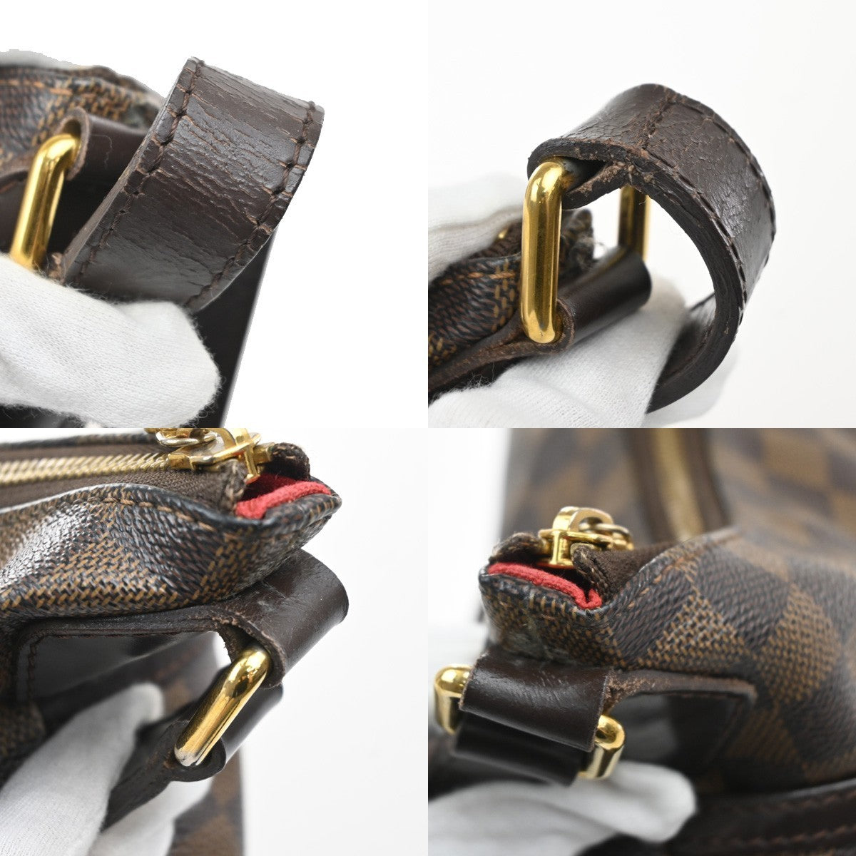 LOUIS VUITTON Bloomsbury PM Shoulder Bag Damier Leather Brown N42251 14CA978