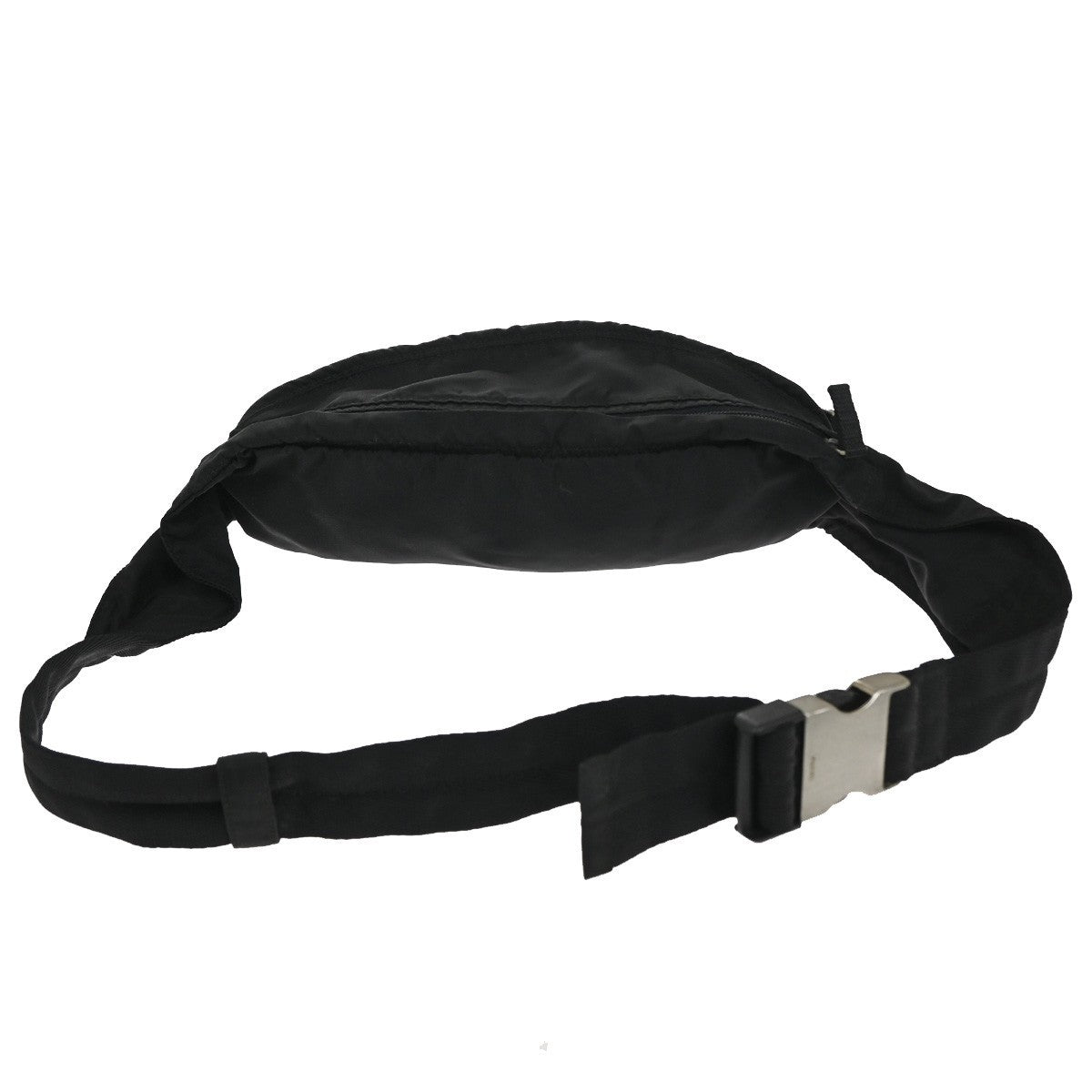 PRADA MILANO Tessuto Bum Bag Nylon Leather Black Italy 67CB022