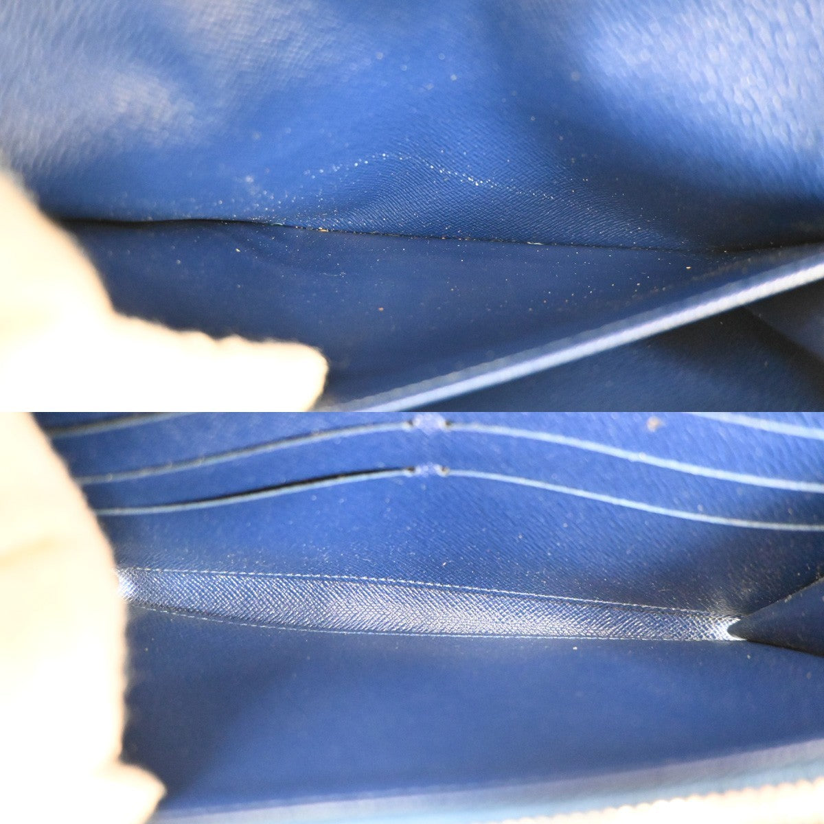 LOUIS VUITTON Portefeuille Twist Bifold Wallet Epi Blue Silver M62263 73TA249