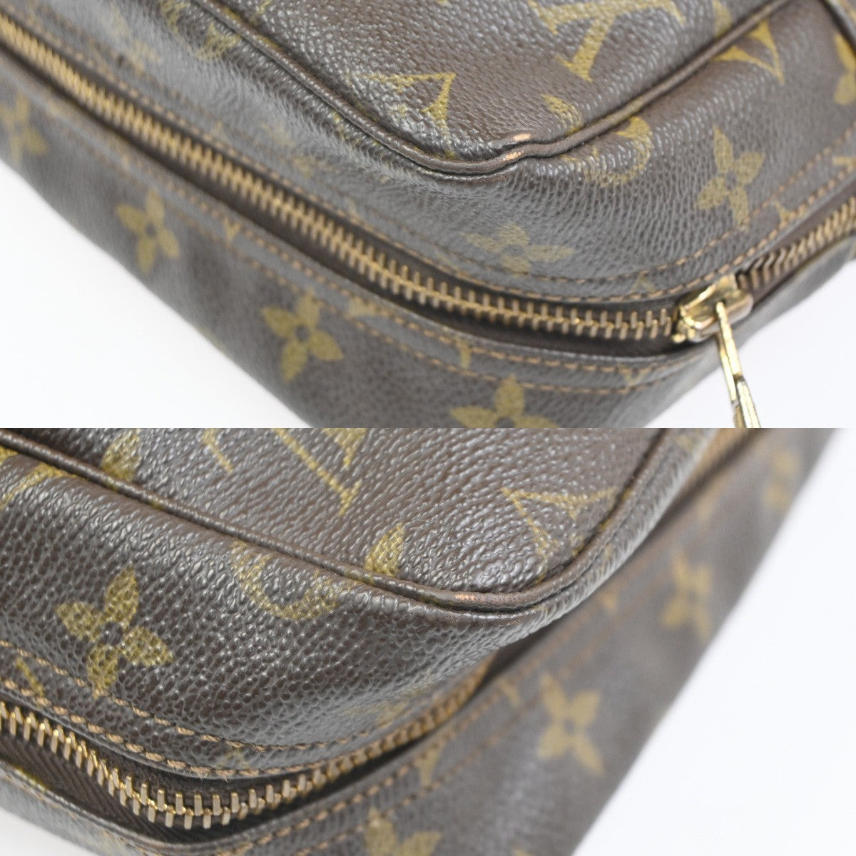 LOUIS VUITTON Trousse Toilette 28 Clutch Hand Bag Monogram Brown M47522 67CA759