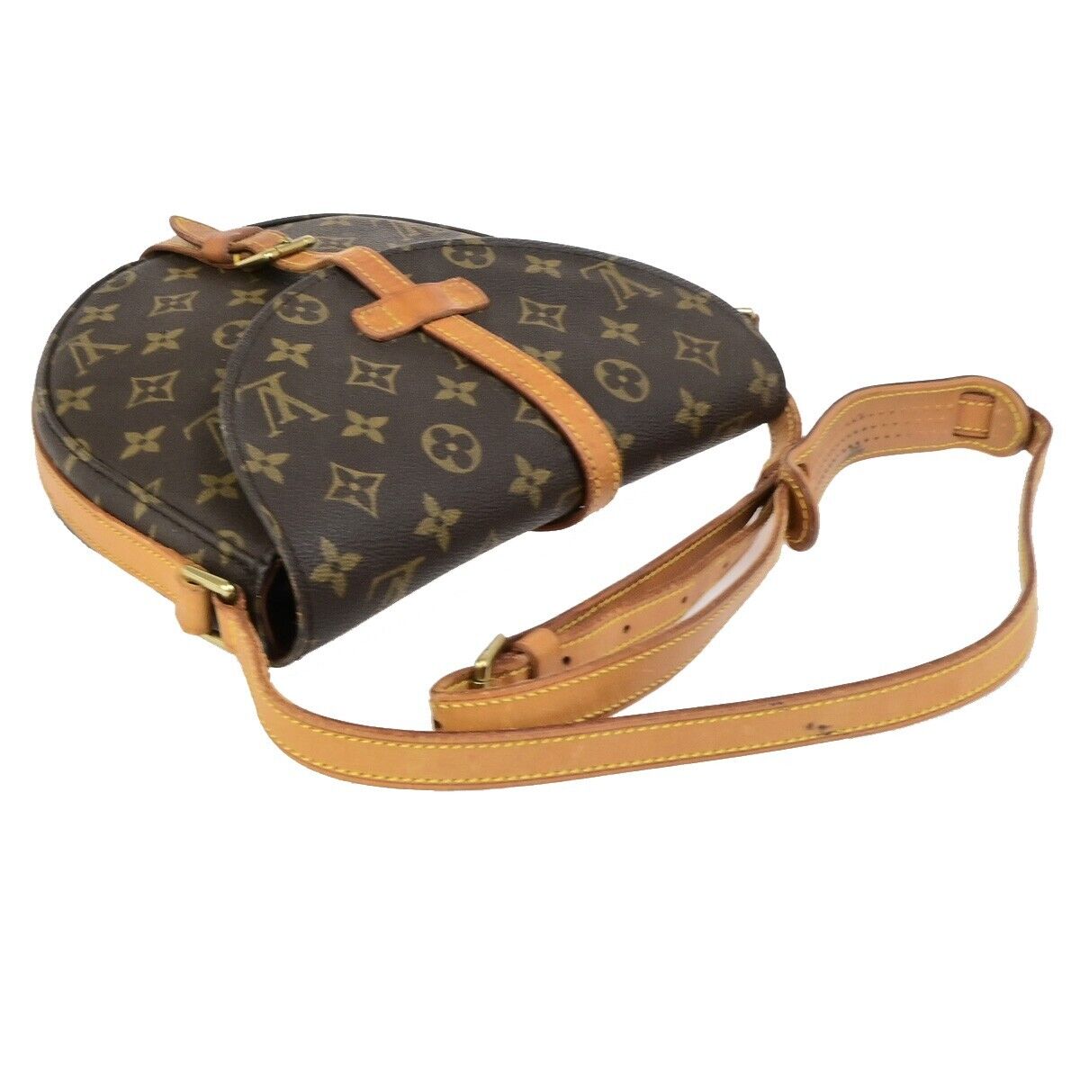 LOUIS VUITTONI Chantilly MM Shoulder Bag Monogram Leather Brown M51233 33FB295
