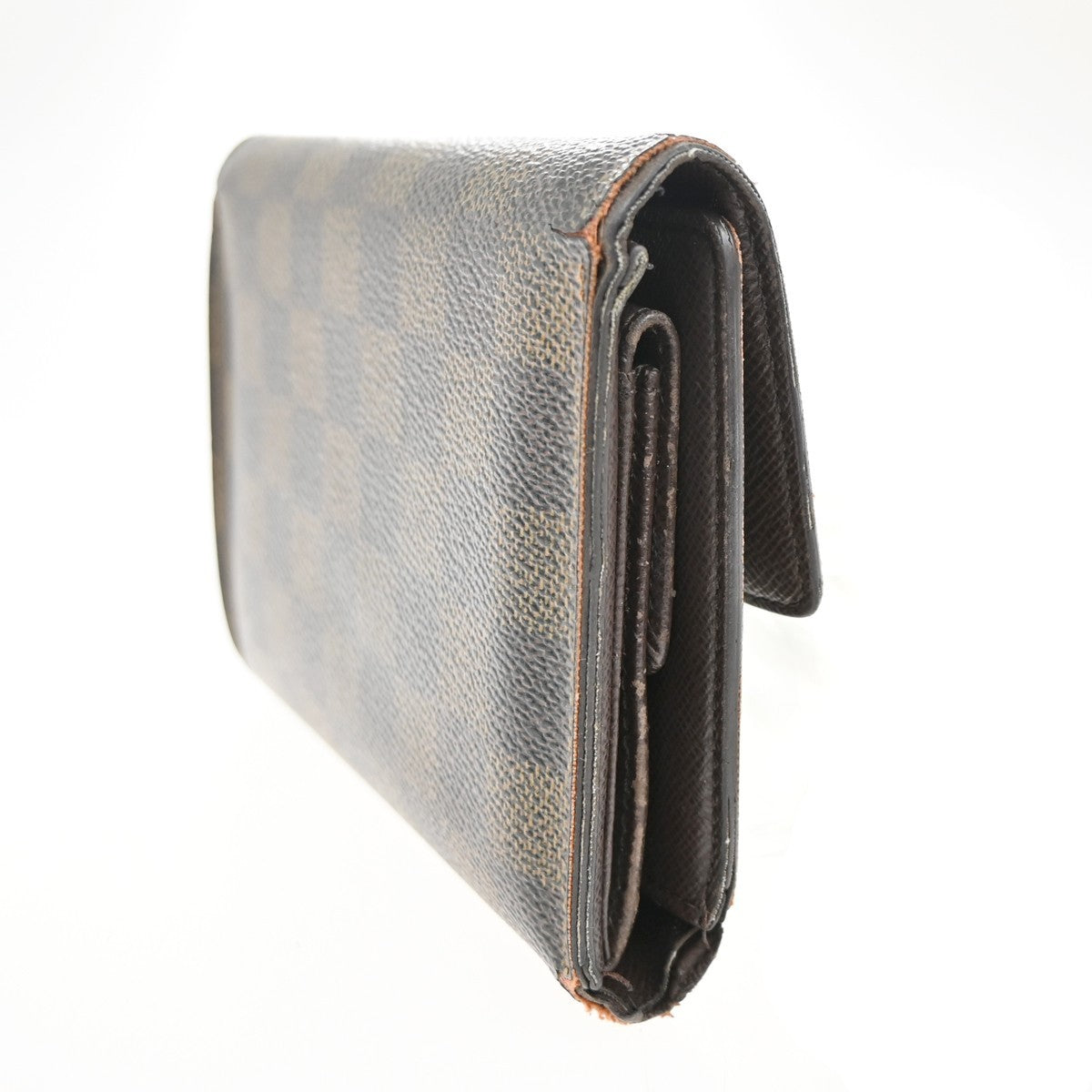 LOUIS VUITTON Portefeuille Tresor Etui Papier Wallet Damier Ebene N61202 02KC473