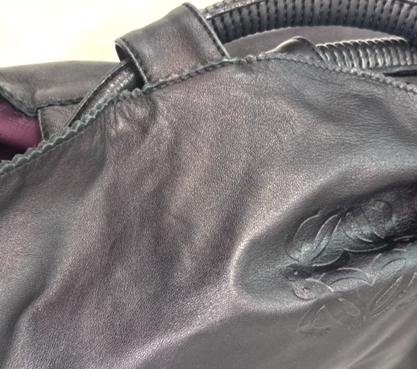 LOEWE Anagram Logo Nappa Aire Tote Hand Bag Leather Black GHW Spain 73KC221