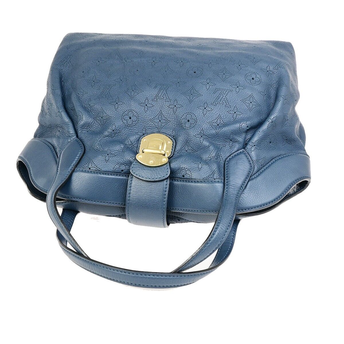 LOUIS VUITTON Cirrus PM  Shoulder Bag Mahina Leather Marine France M9706 12SJ512