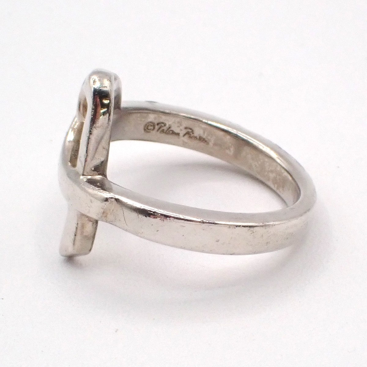 Tiffany & Co. Paloma Picasso Loving Heart Ring JP 11 US 6 Silver 925 01EG103