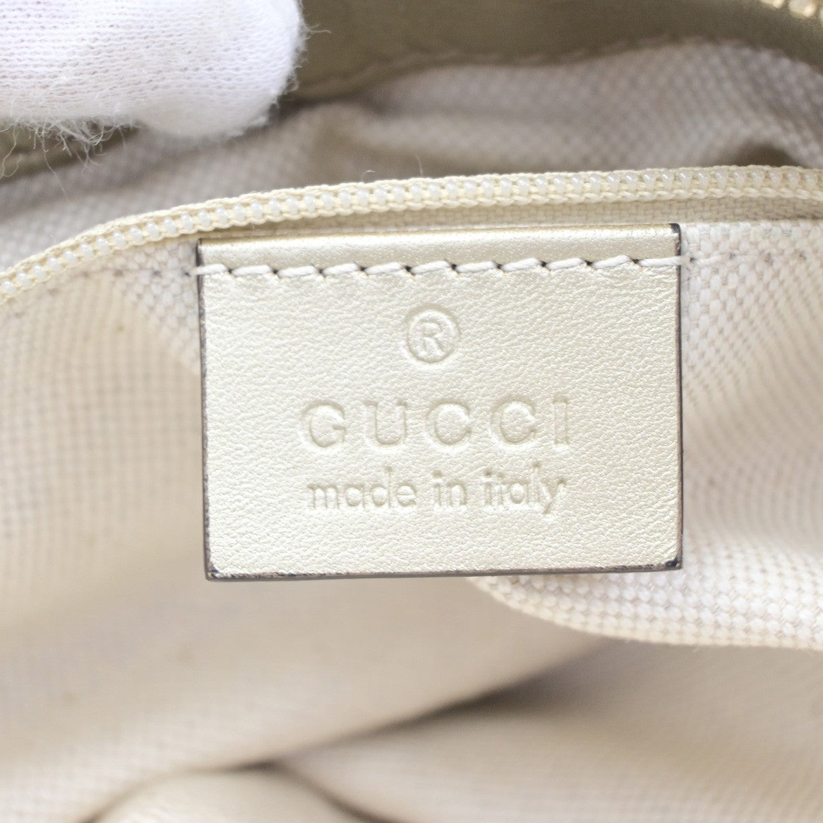 GUCCI GG Logo Sukey Shoulder Hand Bag Canvas Leather Gold GHW Italy 12CB048