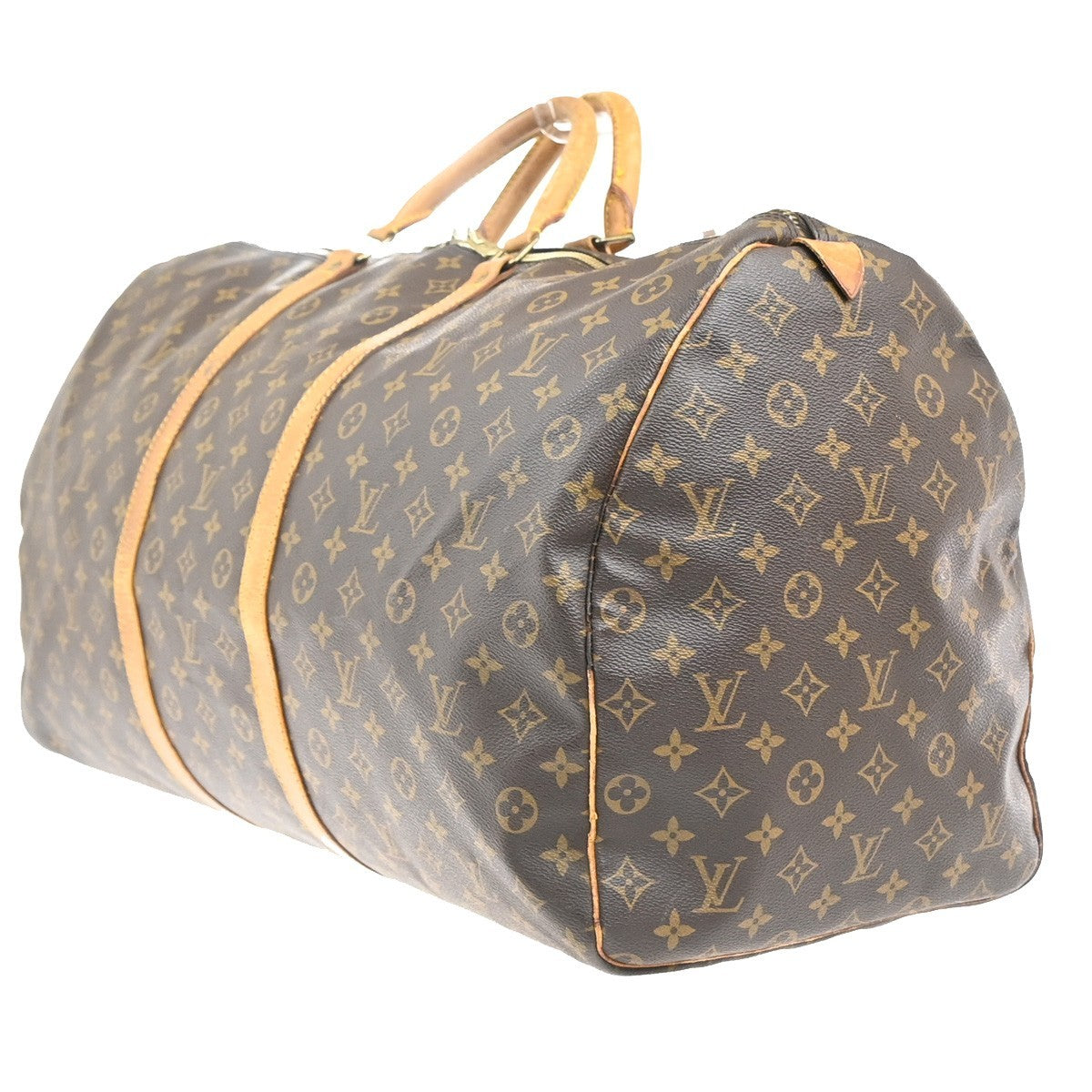 LOUIS VUITTON Keepall 60 Travel Hand Bag Monogram Leather Brown M41422 70YH864