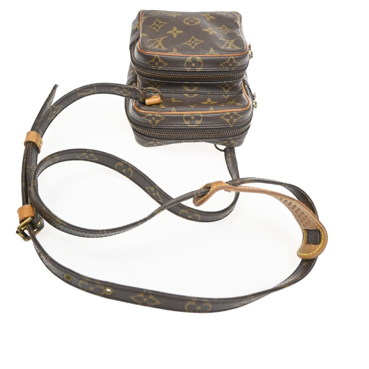 LOUIS VUITTON Mini Amazon Shoulder Bag Monogram Leather Brown M45238 31KC520