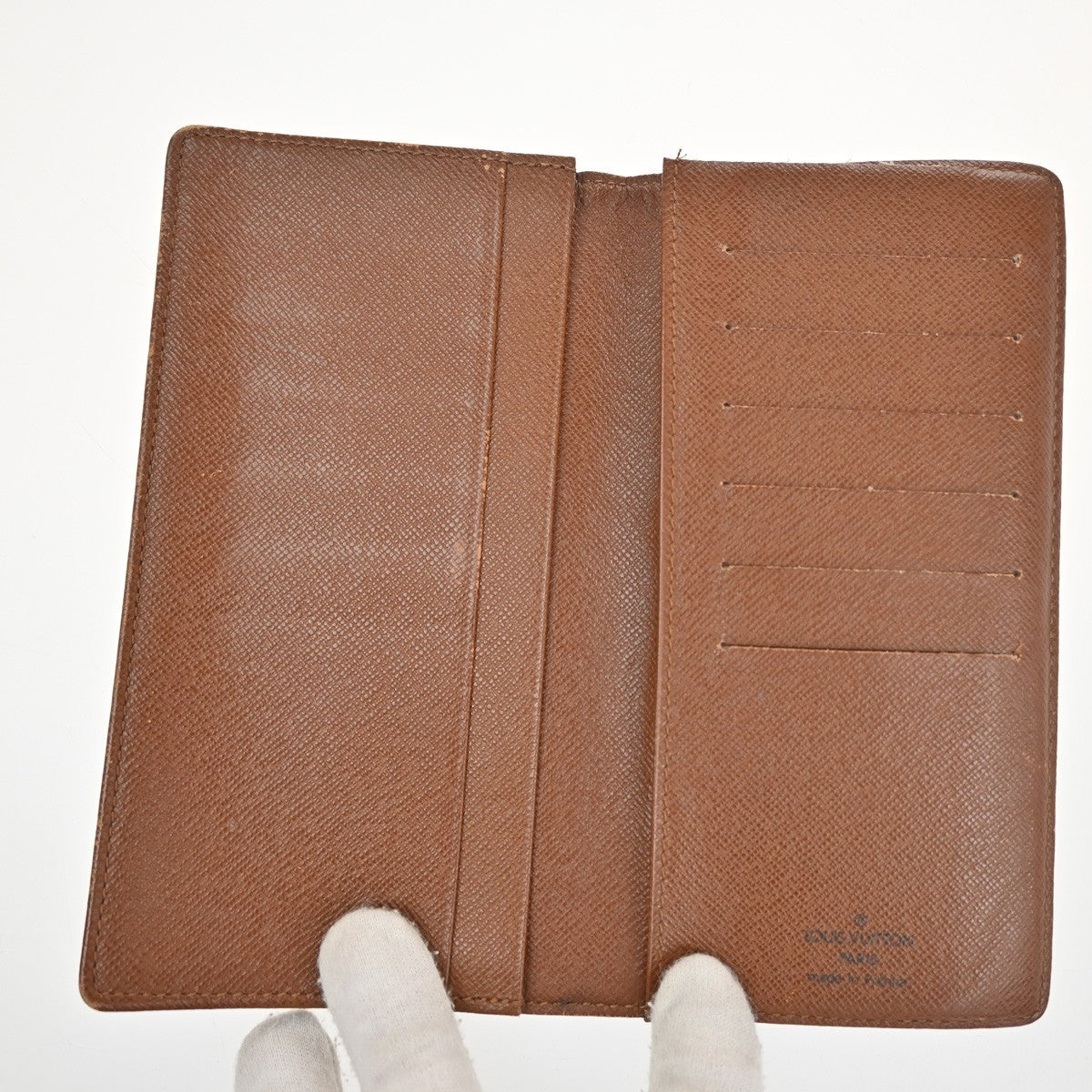 LOUIS VUITTON LV Logo 2 Set Bifold Wallet Monogram Leather Brown 02KC912