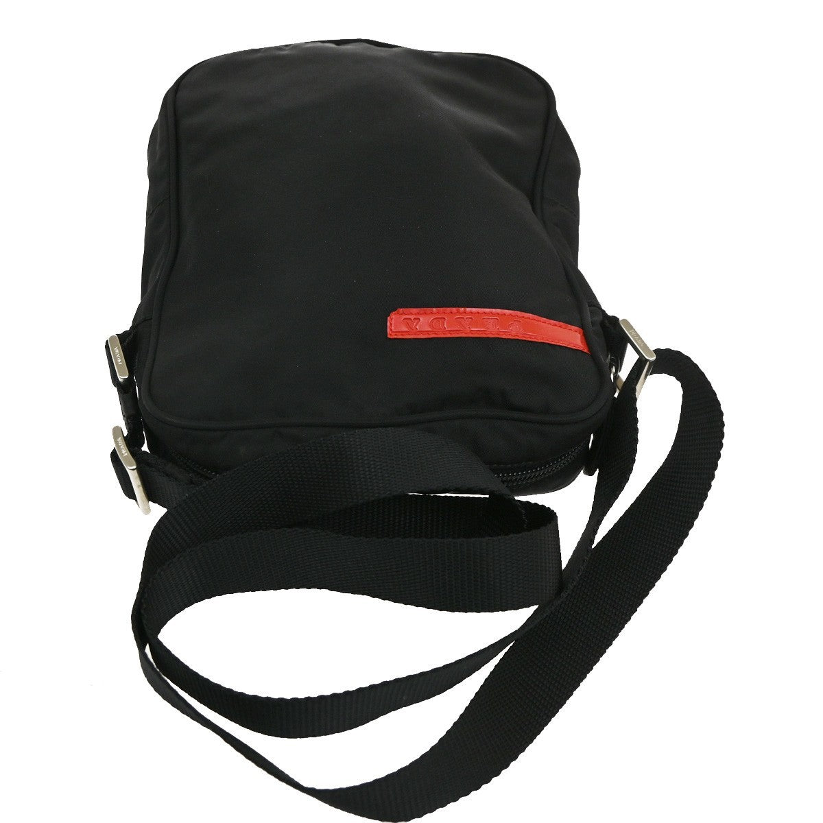 PRADA Sports  Logo Mini Shoulder Bag Cross body  Nylon Black Italy 07MA009