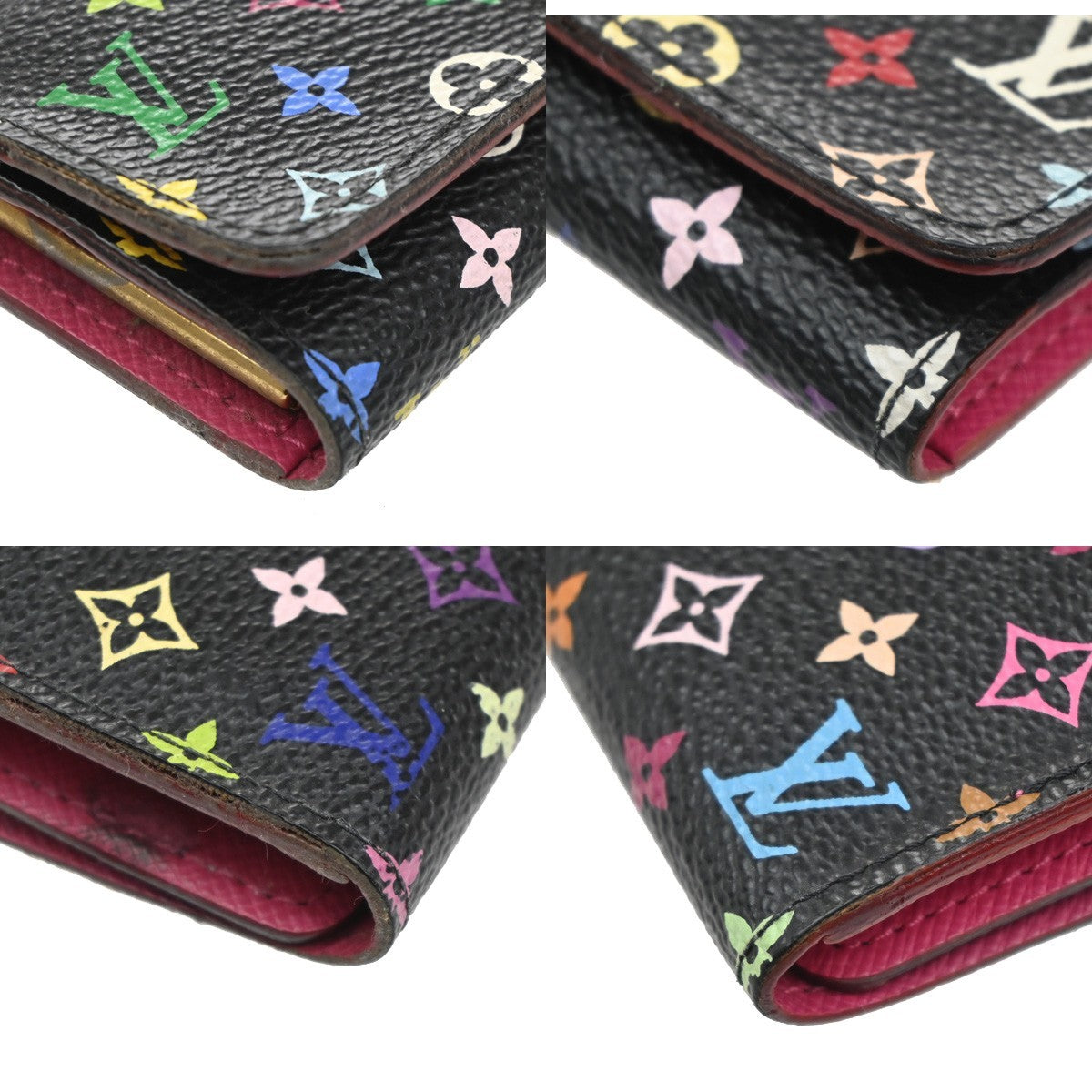 LOUIS VUITTON Multicles 4 Hooks Key Case Monogram Multi Black PK M93732 02AA121