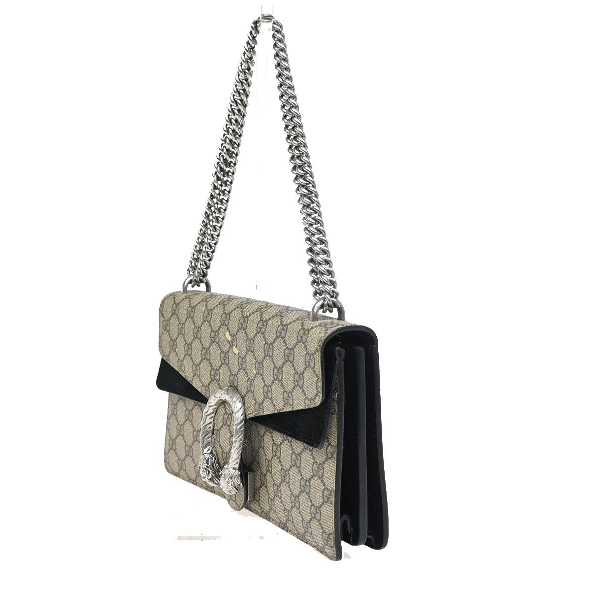 GUCCI GG Dionysus Chain Shoulder Clutch Bag Supreme Leather Brown Italy 85ZA291